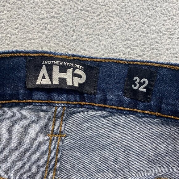 AHP Another Hype Piece Jean Men 32 Bleach/Acid Wash Distressed Hip Hop,Stretch - Picture 3 of 16